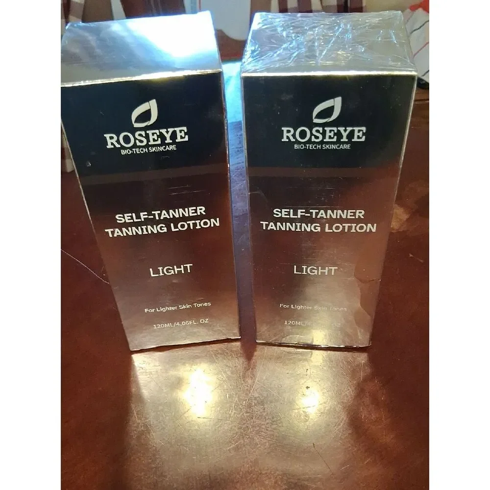 2 Tanning Lotions Roseye Light Self Tanning Sunless Lotion Natural Glow New
